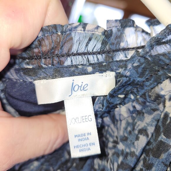 24249  NWT!! Anthropologie Joie Sleeveless Mini Dress Baltic Print Size XXL - Picture 8 of 14